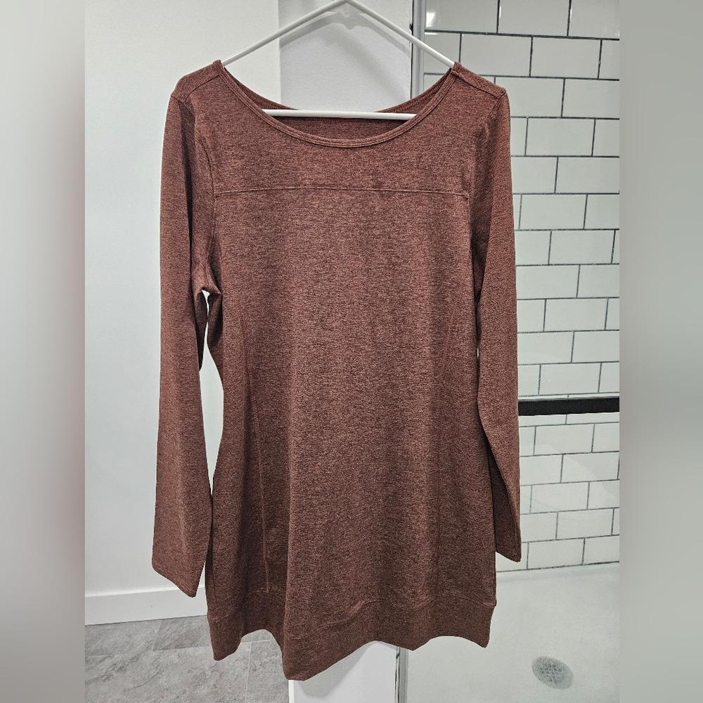 Carve Designs Heathered Brown Long Sleeve Dress